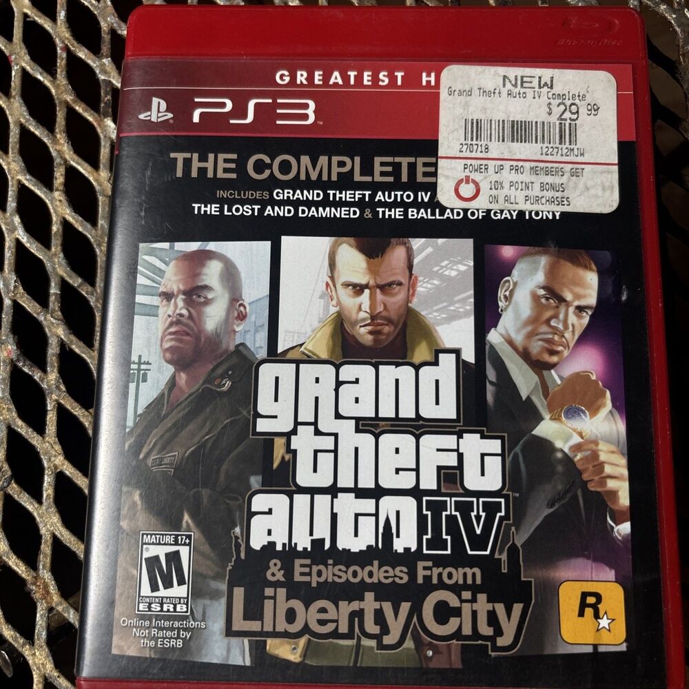 Grand Theft Auto IV - The Complete Edition Liberty City PS3 Manual No Map